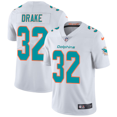 Nike Dolphins #32 Kenyan Drake White Men's Stitched NFL Vapor Untouchable Limited Jersey